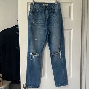 Madewell Blue Straight Leg Jeans